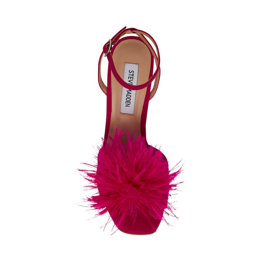 Sandalias Tacones Steve Madden Crush Mujer Rojas | ES NR8E10